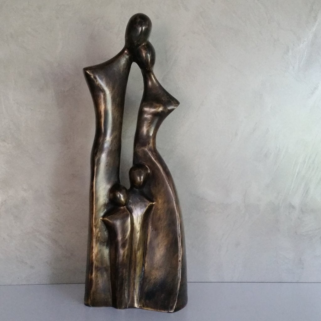 Urn brons: Gezin / Ouders met 1, 2 of 3 kinderen