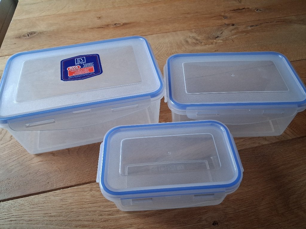 Bewaar bakjes, Ophalen, Nieuw