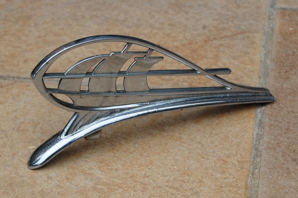 hood ornament embleem plymouth 1936 USA Oldtimer, Ophalen of Verzenden