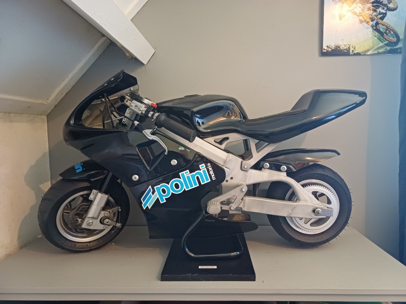 Zéér net Banchee Sho Minibike (Pocketbike) rijwielgedeelte!, Ophalen, 40 cc, Overige typen, Banchee Sho Polini 4.2