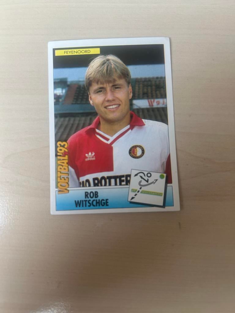 Rob Witschge Voetbal '93 Panini Plaatje Feyenoord, Hobby en Vrije tijd, Stickers en Plaatjes, Ophalen of Verzenden, Zo goed als nieuw