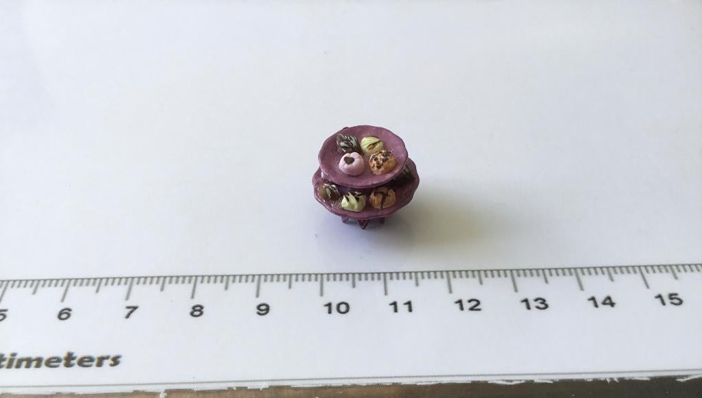 Poppenhuis miniaturen bonbon etagère 46, Ophalen of Verzenden, Nieuw