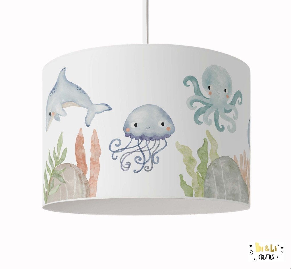 Hanglamp Kinderlamp Dieren in de Oceaan Little Dreamzzz, Bi & Li Creaties, Nieuw, Ophalen of Verzenden, Bilicreaties@gmail.com