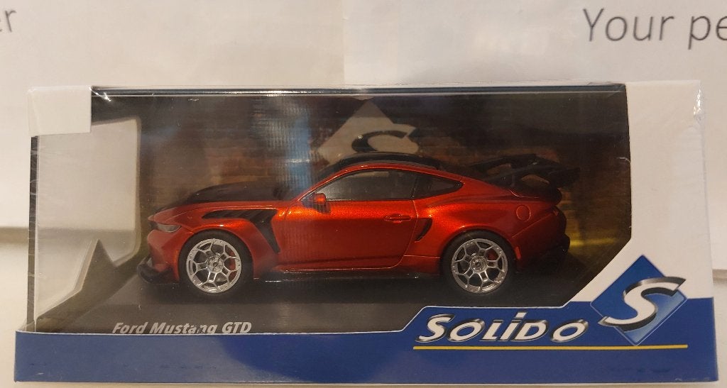 Solido 1:43 Ford Mustang GTD 2025 rood metallic nieuw, Ophalen of Verzenden, Nieuw, Auto, Solido