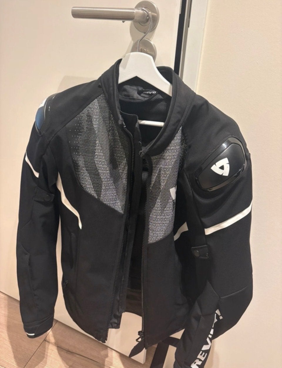 Rev'it motorjas maat M softshell met elleboog protectoren, Ophalen, Tweedehands, Heren, Jas | textiel
