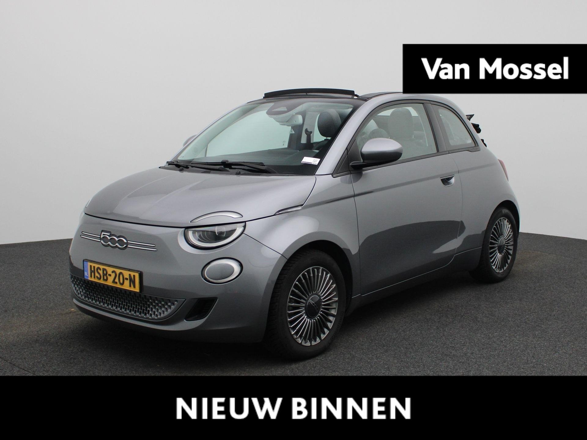 Fiat 500 C RED 42 kWh | Cabrio | Apple Carplay / Android Aut, Auto's, Gebruikt, 4 stoelen, 255 min, Te koop