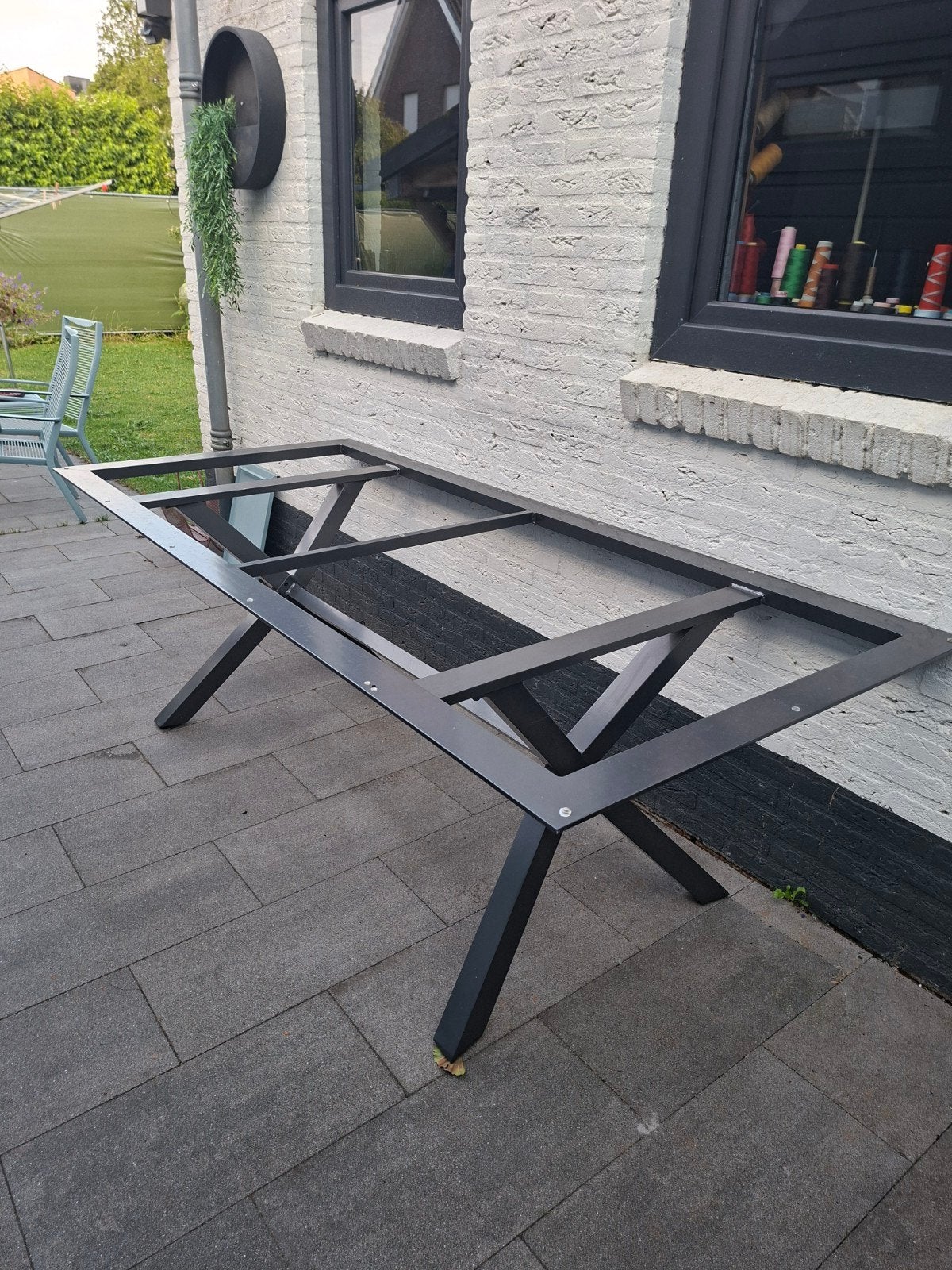 Onderstel tafel 220:100, Ophalen, Rechthoekig, Metaal, 200 cm of meer