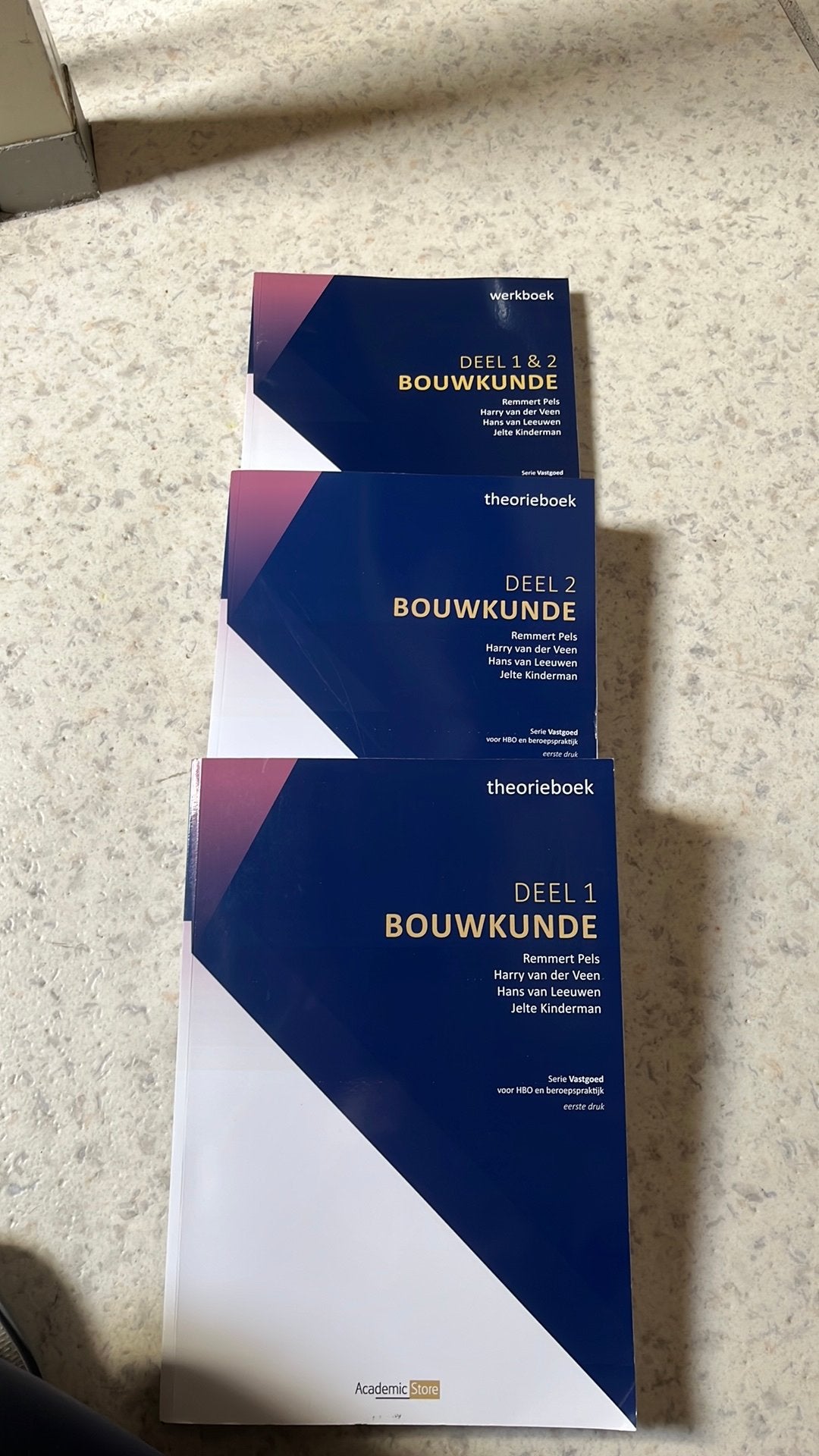 Bouwkunde deel 1 & 2 + werkboek, Boeken, Ophalen of Verzenden, Beta, Zo goed als nieuw, MBO