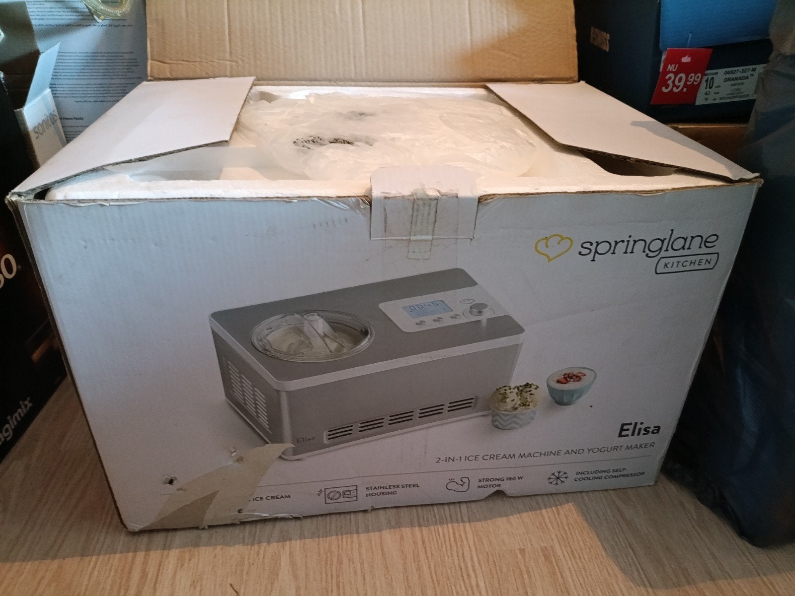 springlane automatische ijsmachine, Witgoed en Apparatuur, Ophalen of Verzenden, Gebruikt, Zelfvriezend