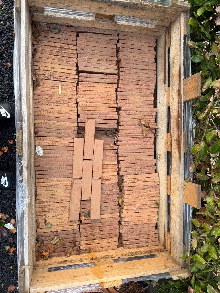Circa 7m² Steenstrips - Baksteenlook voor Binnen en Buiten, Ophalen, Nieuw, Bakstenen