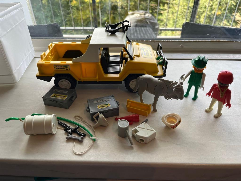 Playmobil Safari Jeep 3528 vintage compleet, Ophalen of Verzenden, Gebruikt