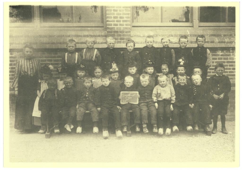 992249 Grafhorst Ov Schoolfoto _Nette kaart onbeschreven, Ophalen of Verzenden, 1960 tot 1980, Ongelopen, Overijssel