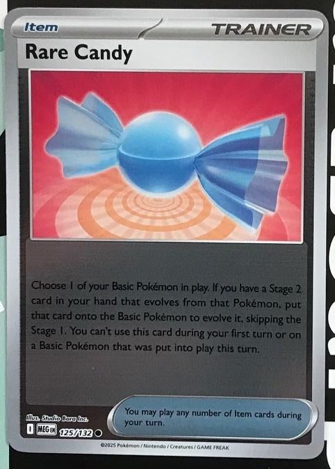 Pokemon - Rare Candy (MEG 125) - Reverse holo.., Hobby en Vrije tijd, Verzamelkaartspellen | Pokémon, Ophalen of Verzenden, Nieuw