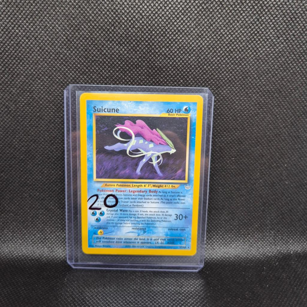 Suicune Neo Revelation, Hobby en Vrije tijd, Verzamelkaartspellen | Pokémon, Ophalen of Verzenden, Zo goed als nieuw