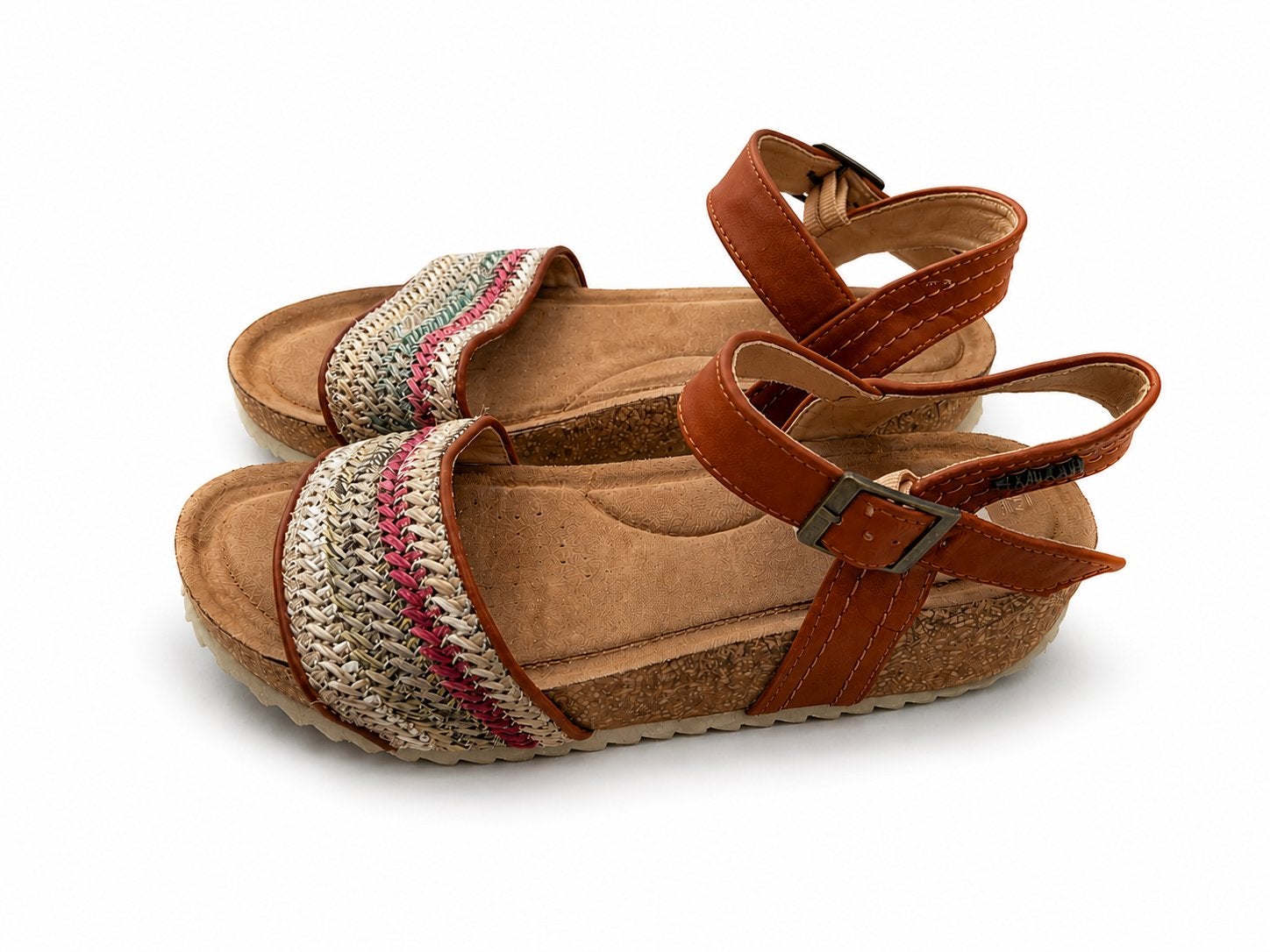 Dames sandalen met lage sleehak | Maat 39, Overige kleuren, Zo goed als nieuw, Sandalen of Muiltjes, Ophalen of Verzenden