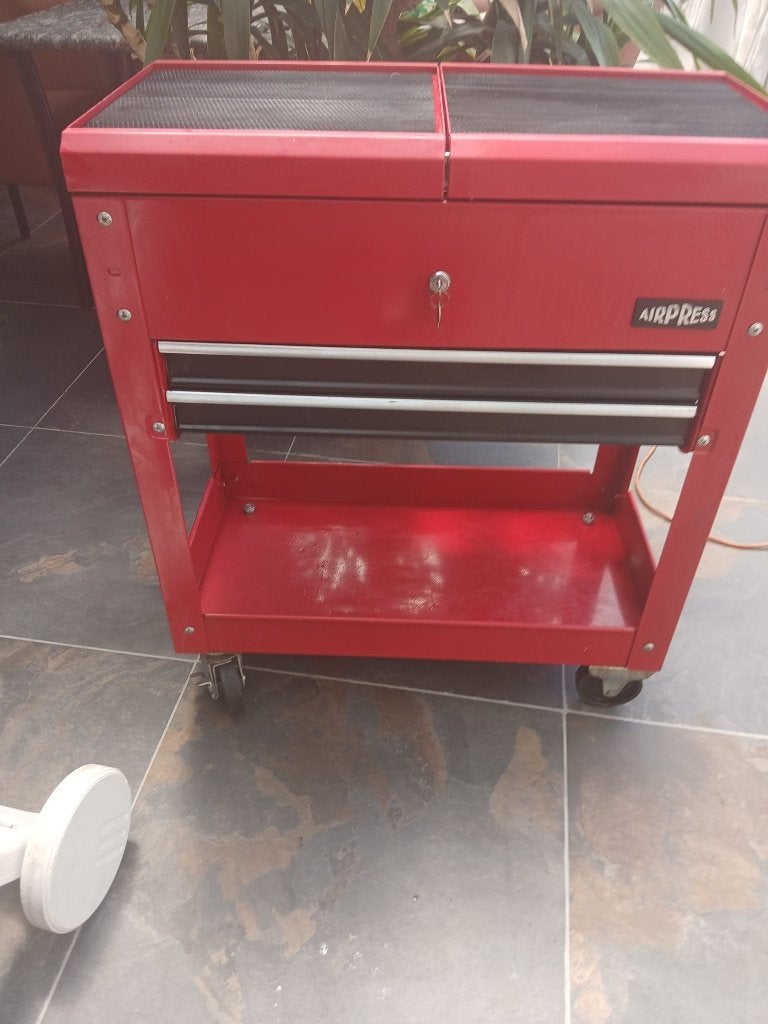 gereedschapswagen Airpress €100 goed en schoon, Ophalen, Gebruikt