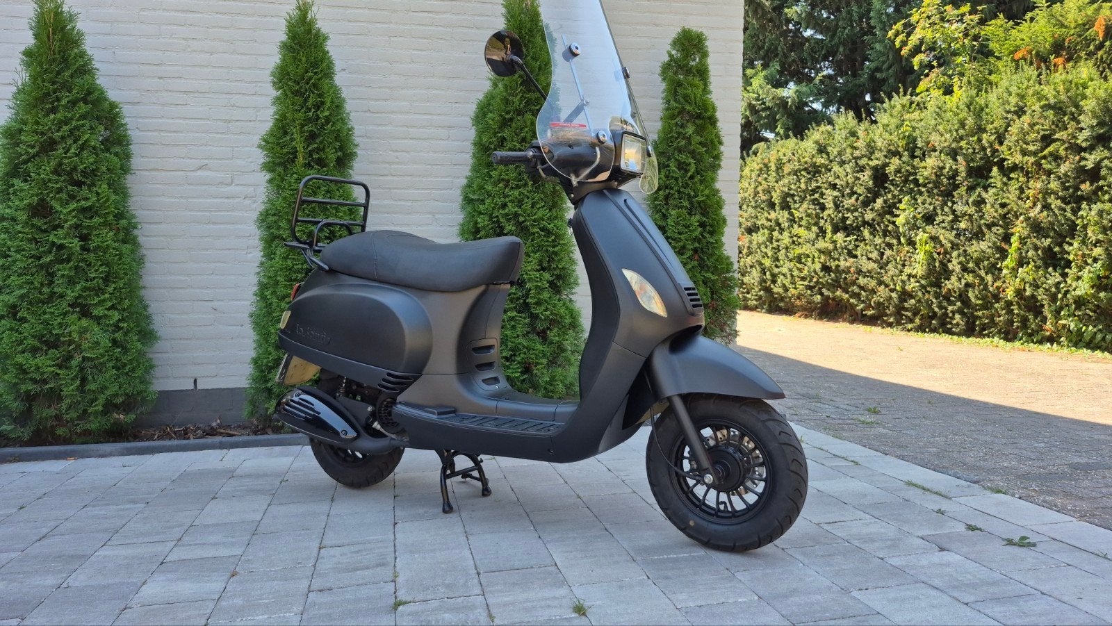 La Souris Vespelini S | zwart | snor scooter | vespa look, Fietsen en Brommers, Scooters | Overige merken, Ophalen, Gebruikt, La Souris Blauw kenteken