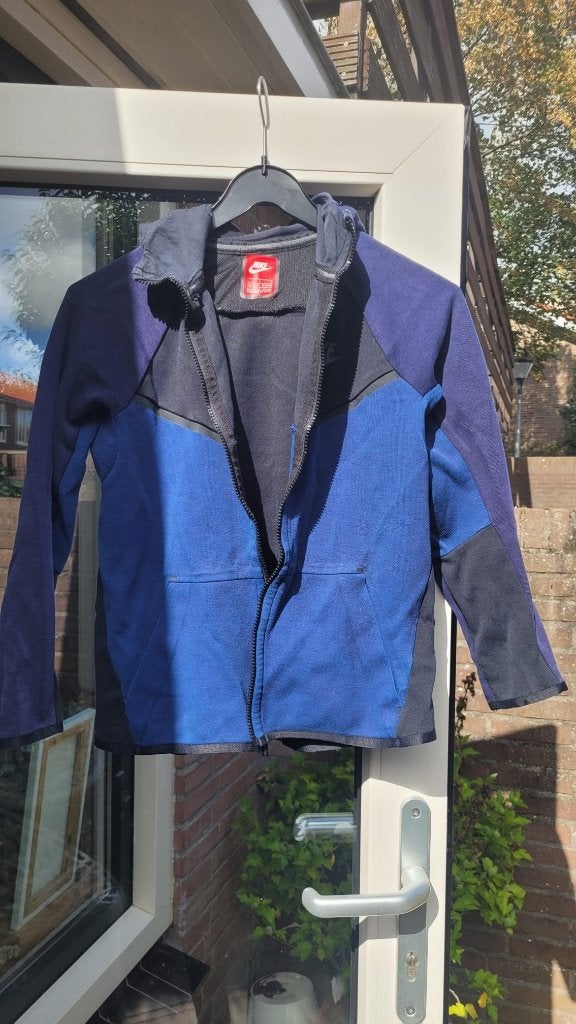 Nike Tech Fleece Jas - Blauw/Zwart, Ophalen, Gebruikt, Jongen of Meisje, Nike