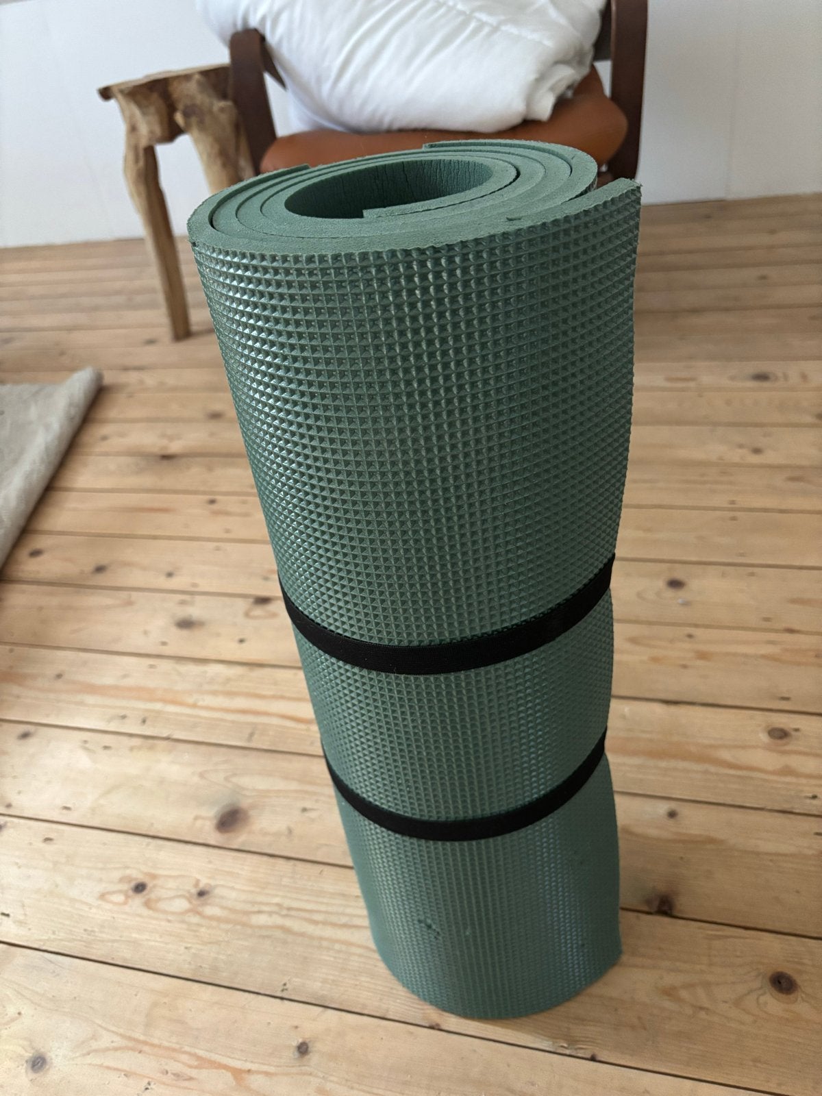 Groen slaapmatje - Ideaal voor kamperen of yoga, Caravans en Kamperen, Ophalen of Verzenden, Gebruikt, 1-persoons