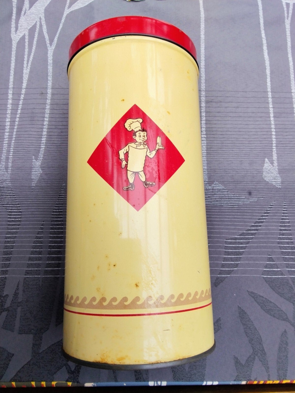 Oude Bolletje beschuitbus - Vintage verzamelobject, Ophalen of Verzenden