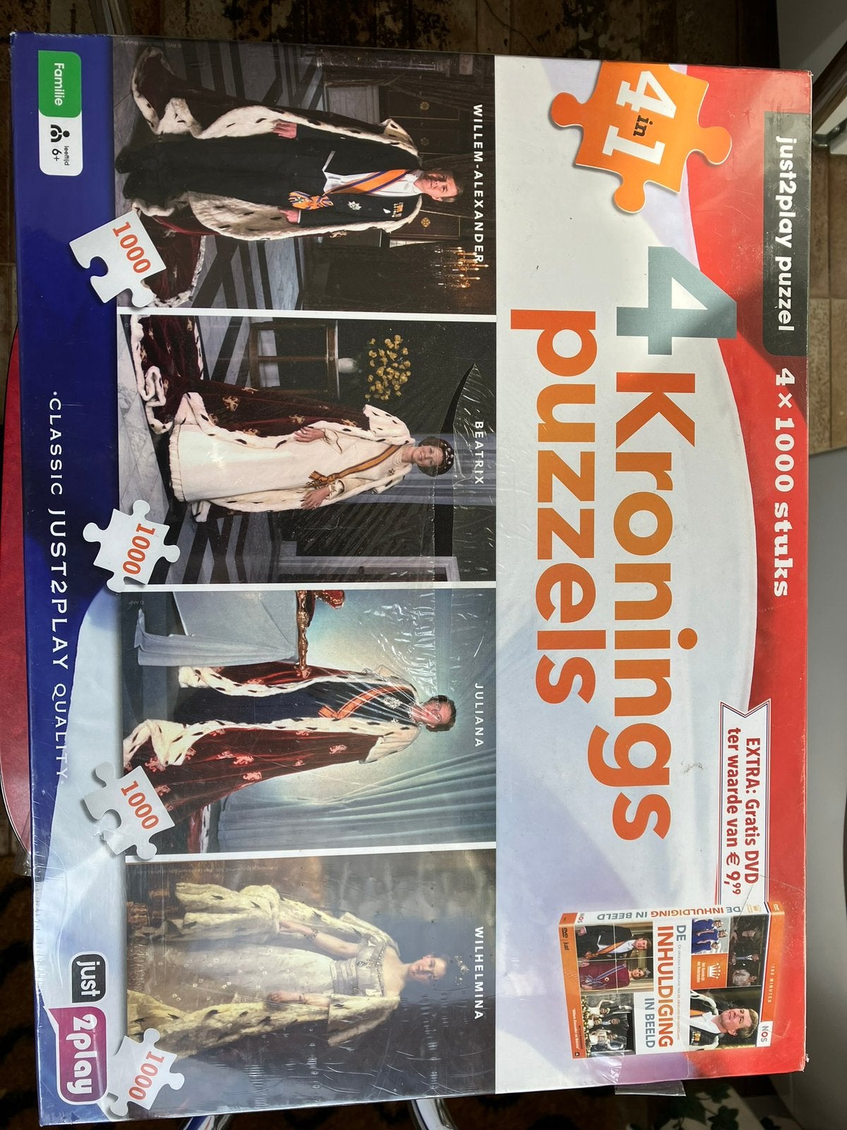 Drie kroningspuzzels nieuw in doos, Verzamelen, Koninklijk Huis en Royalty, Ophalen, Nieuw