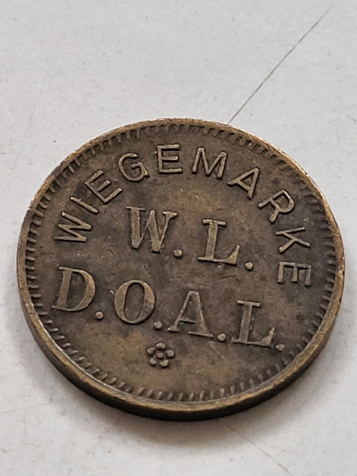 Wiegemarke W.L. D.O.A.L. Duits Oost Afrika Line ca 1905, Postzegels en Munten, Ophalen of Verzenden, Overige materialen, Buitenland