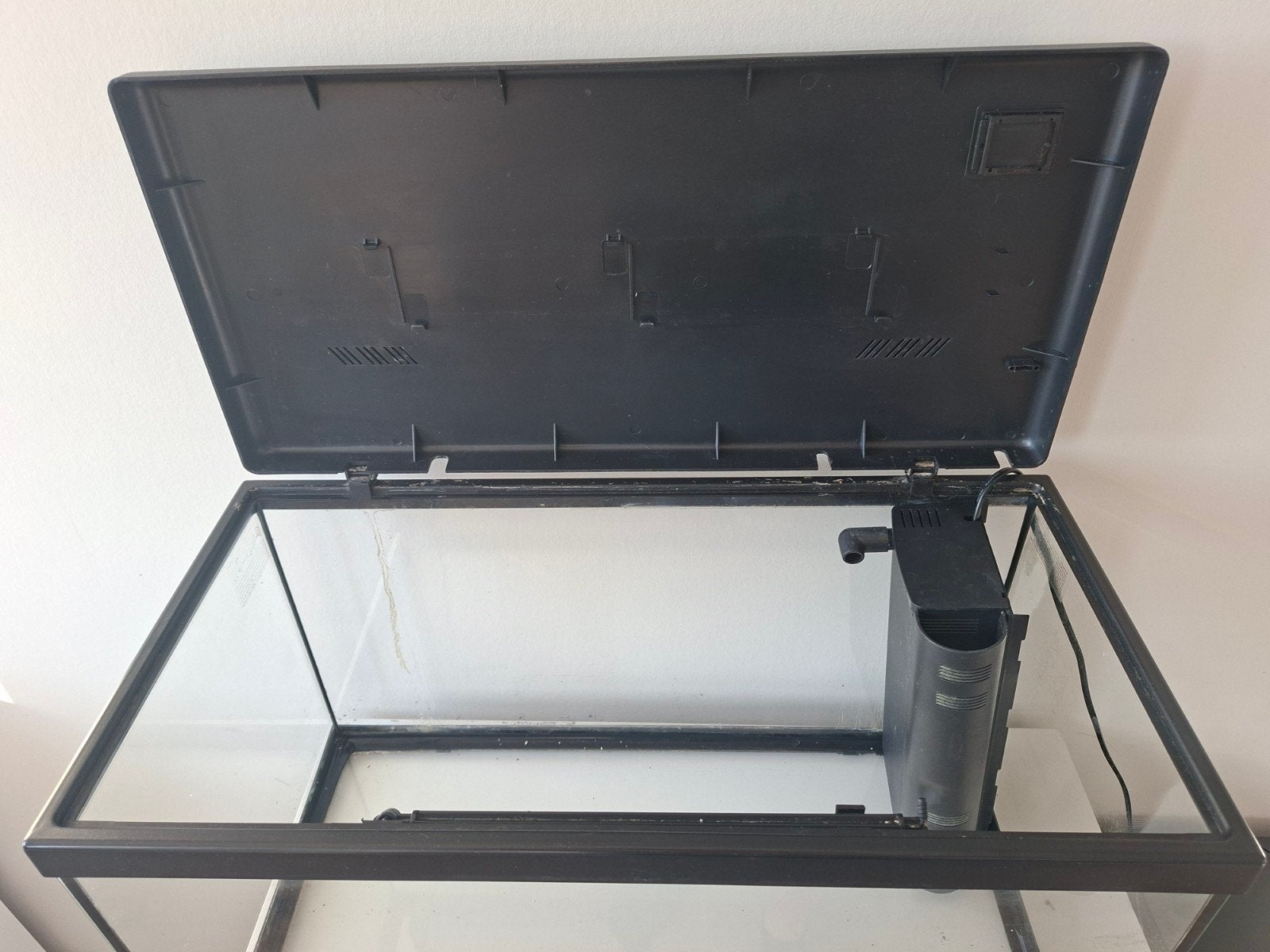 superfish aquarium 60 liter, Dieren en Toebehoren, Vissen | Aquaria en Toebehoren, Ophalen, Gebruikt, Leeg aquarium, Verwarming