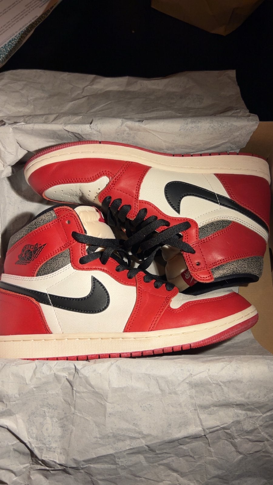 Nike Air Jordan 1 Retro High OG Chicago Reimagined, Ophalen, Zo goed als nieuw, Sneakers of Gympen