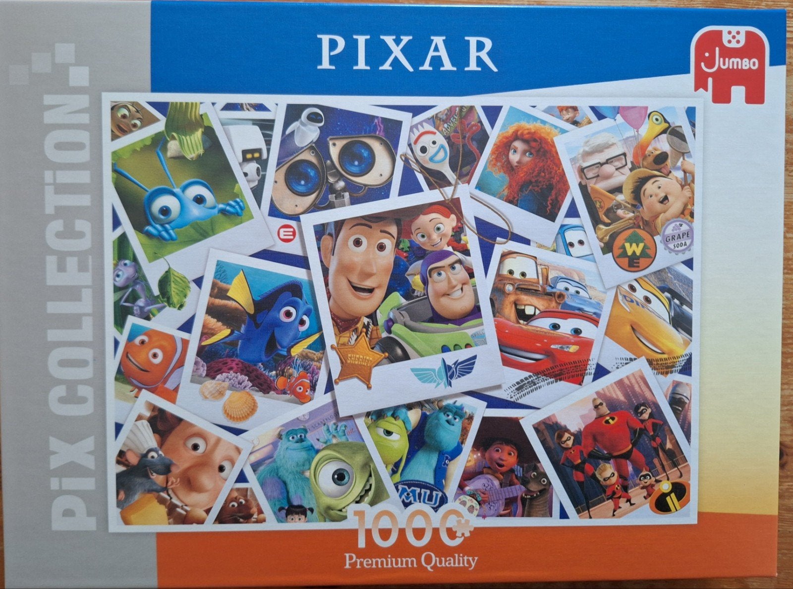 Jumbo Disney Pixar puzzel 1000 stukjes, Ophalen of Verzenden, 500 t/m 1500 stukjes, Zo goed als nieuw, Legpuzzel