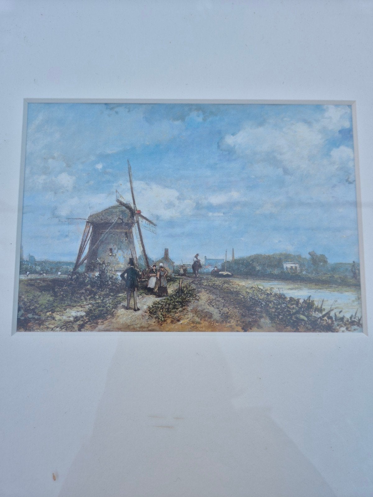 Reproductie van Jaagpad aan de Trekvliet bij DH van Jongkind, Antiek en Kunst, Kunst | Etsen en Gravures, Ophalen