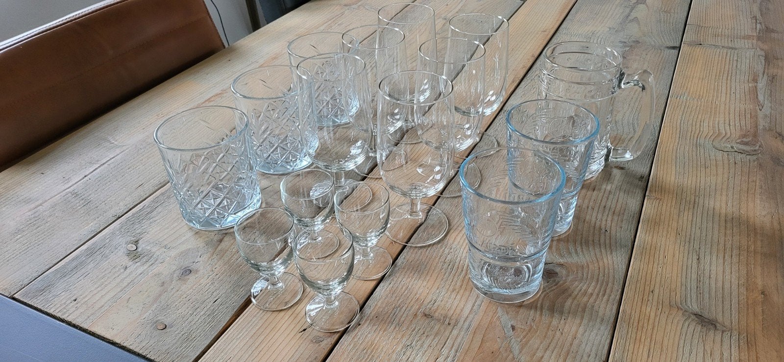Glazen, Verzamelen, Glas en Borrelglaasjes, Ophalen, Zo goed als nieuw, Overige typen