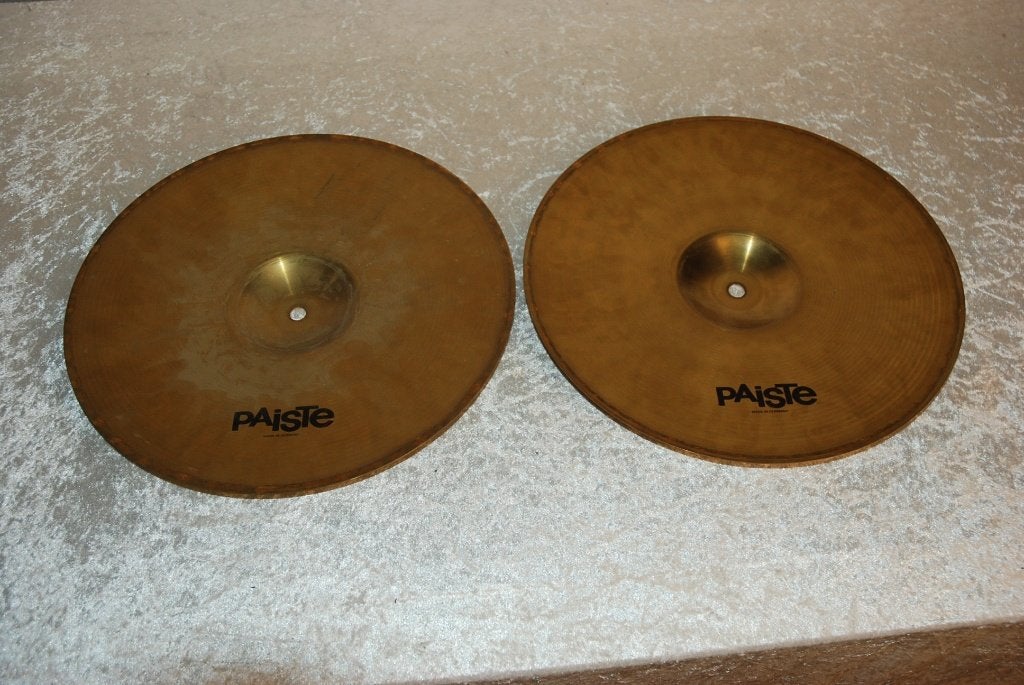 Paiste 302 hihats 746/879gr 14 inch  <26261179>, Gebruikt, ., Drums of Percussie, Ophalen of Verzenden
