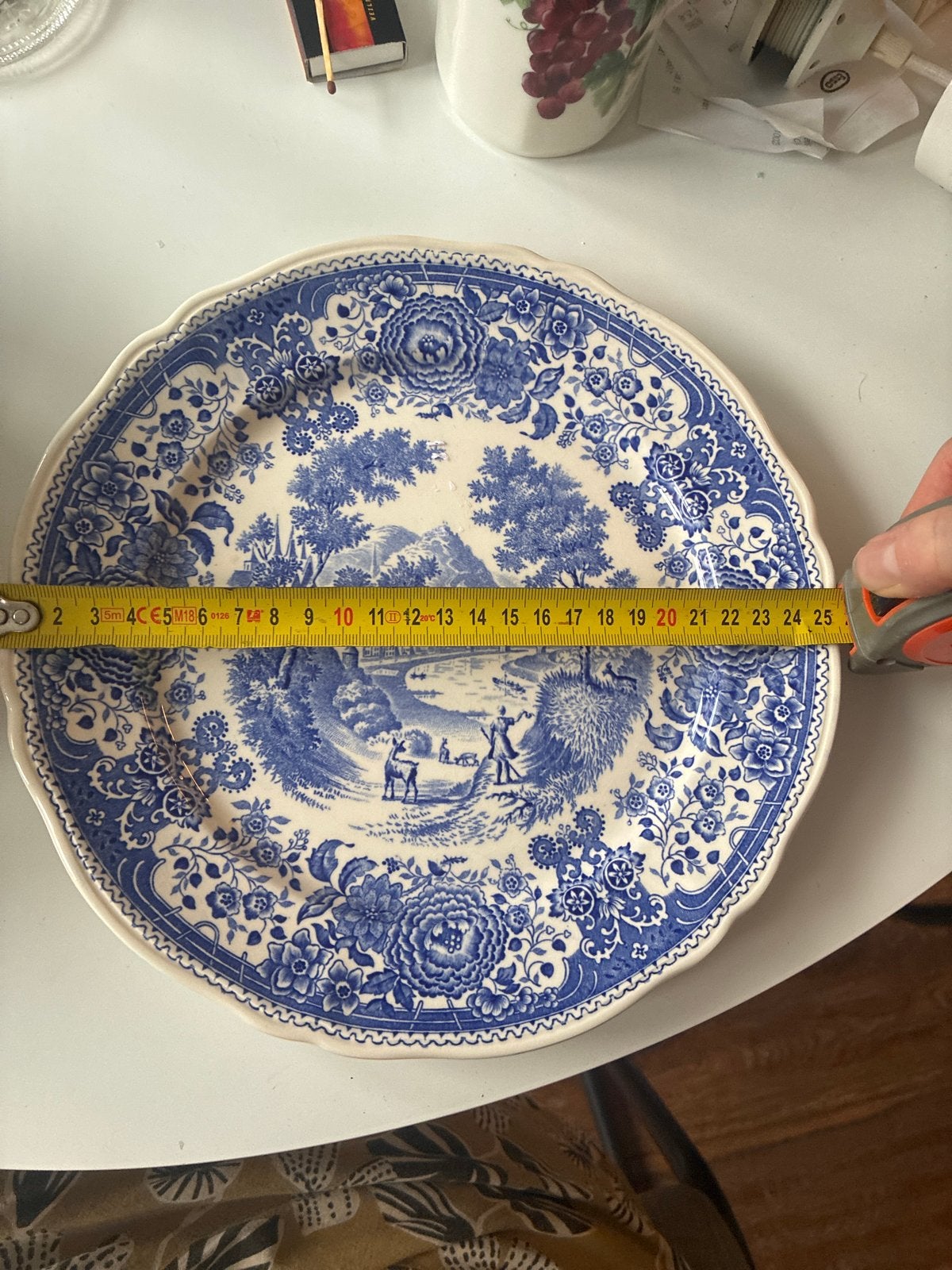Villeroy & Boch Burgenland dinerbord - Blauw/Wit, Ophalen of Verzenden