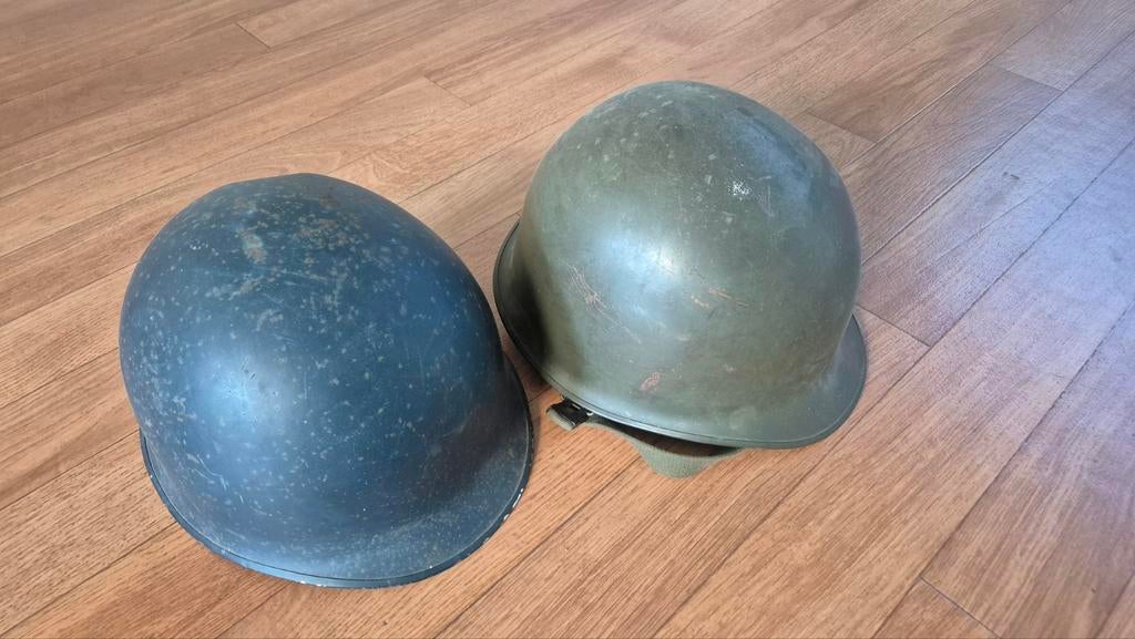 Amerikaanse model M1 helm, Verzamelen, Ophalen of Verzenden, Amerika, Helm of Baret