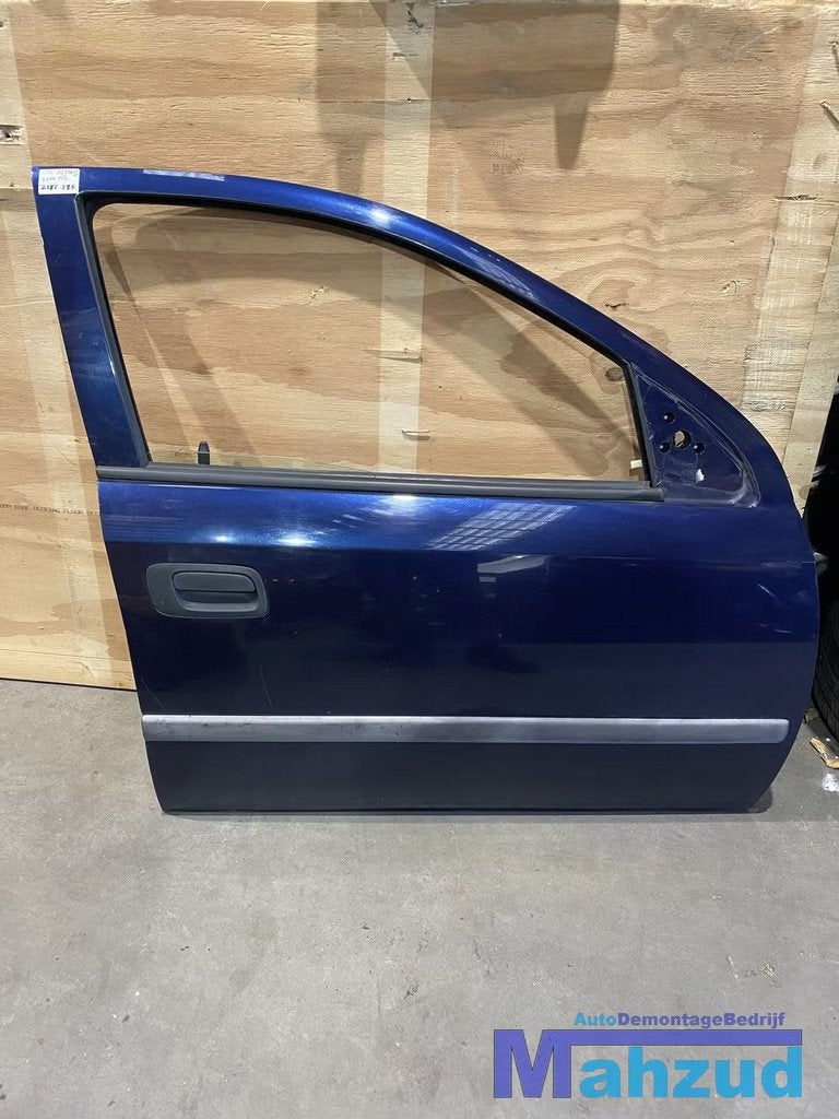 OPEL ASTRA G rechts voor blauw Z282 Portier deur, Auto-onderdelen, Gebruikt, Deur, Opel Automobile GmbH, Ophalen of Verzenden