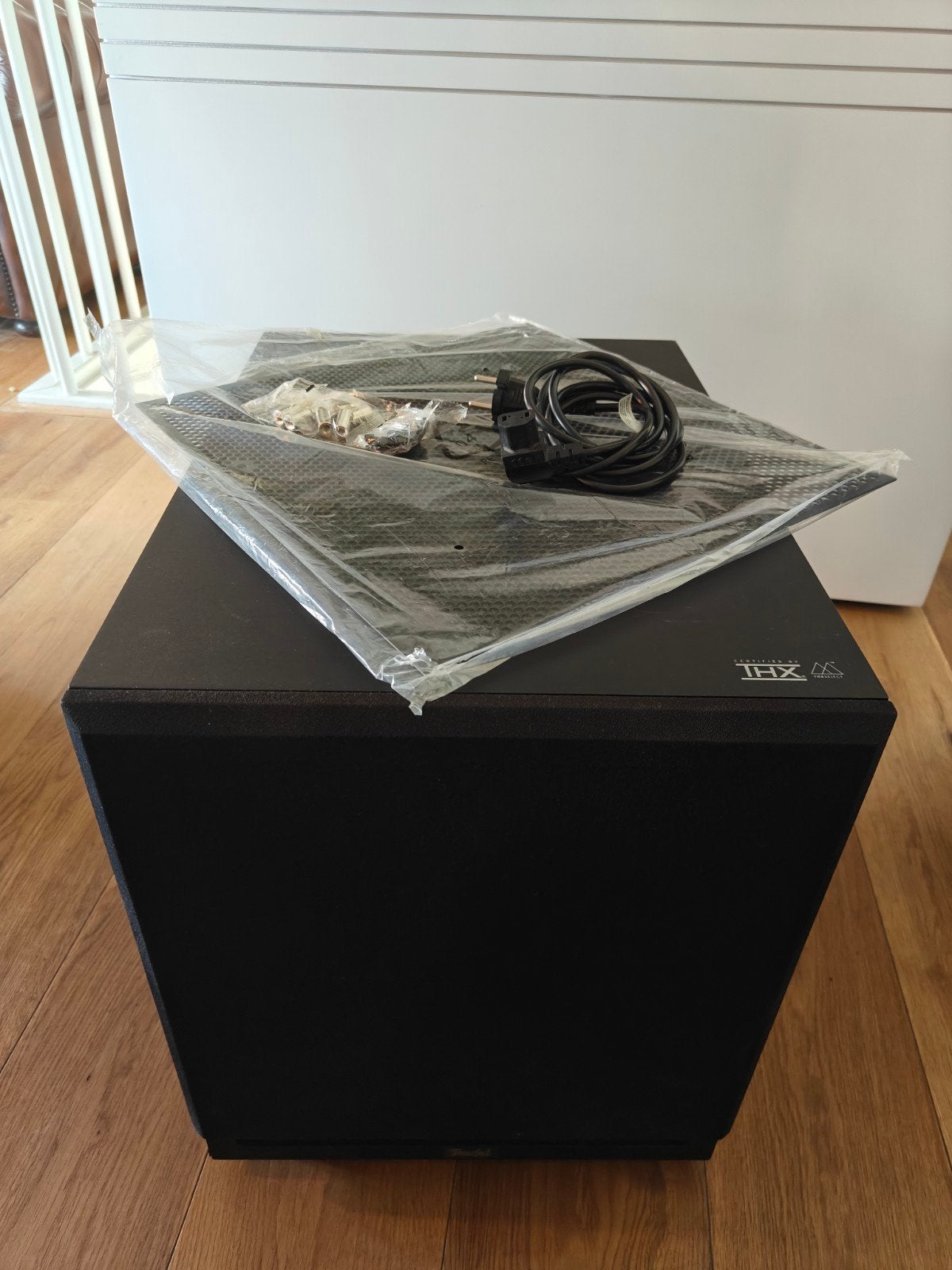 Teufel S6000 SW THX Select actieve subwoofer, Audio, Tv en Foto, Luidsprekers, Gebruikt, Subwoofer, Geschikt voor surround/home cinema