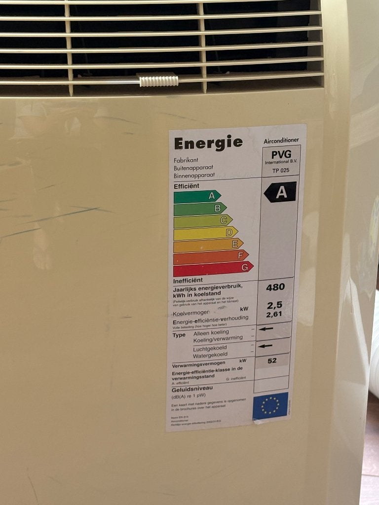 Mobiele airco, Witgoed en Apparatuur, Airco's, Ophalen, Gebruikt, Minder dan 60 m³, 3 snelheden of meer