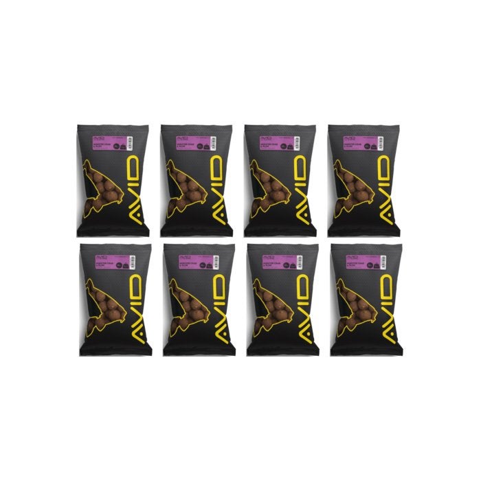 8 PACK | Avid Monster Crab & Plum Boilies 20mm 1kg, Ophalen of Verzenden, Nieuw, Overige typen