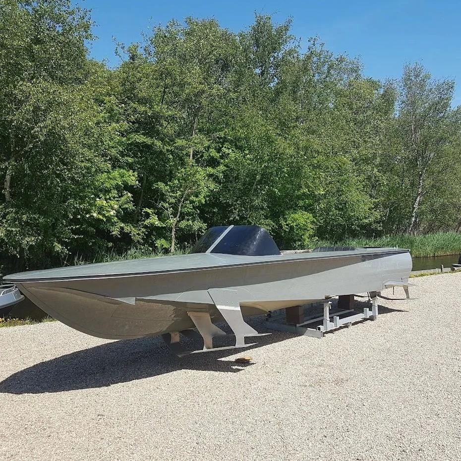 Draagvleugelboot Hydrofoil Afbouw project, Ophalen, Aluminium