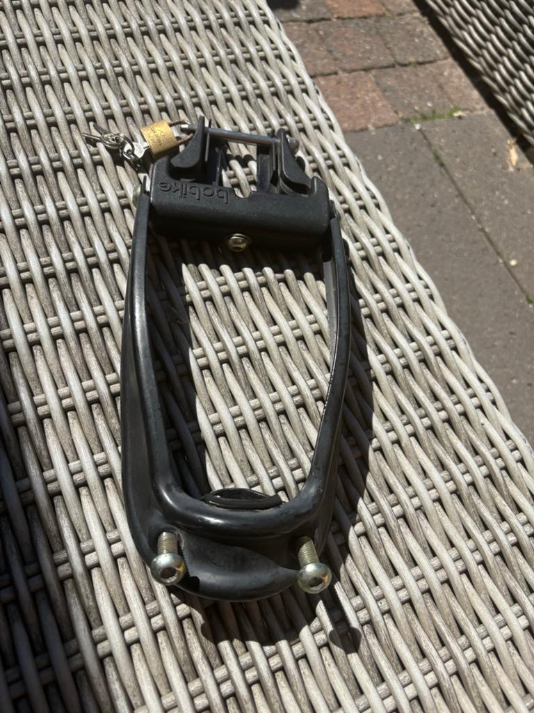 Adapter voor Bbobike fietsstoeltje achterop (oud model), Ophalen of Verzenden, Gebruikt, Achterzitje
