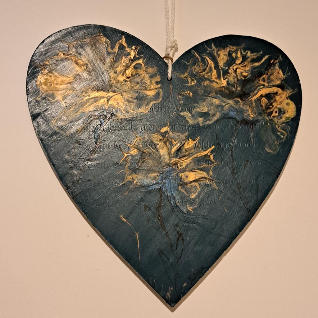hart, Ophalen, Schilderij, Nieuw, Handgemaakt