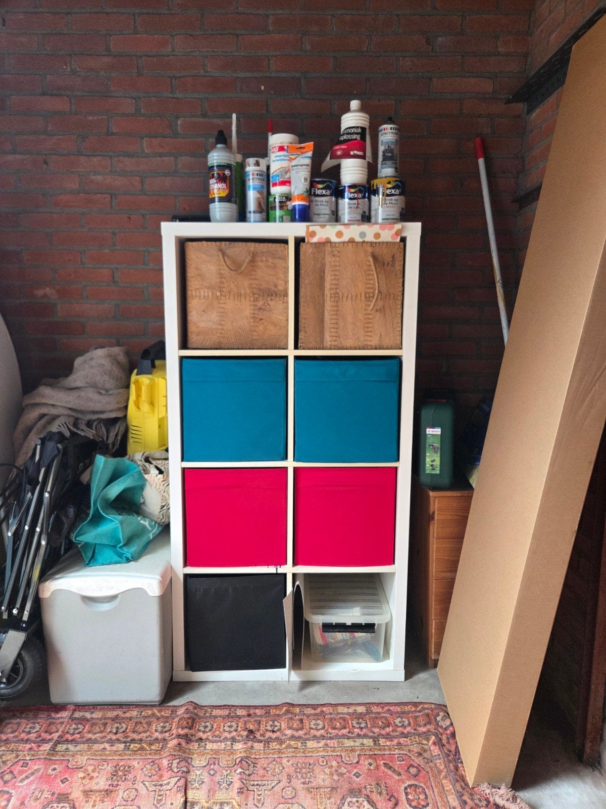 IKEA Kallax Kast met 8 Vakken - Wit, Ophalen, Gebruikt