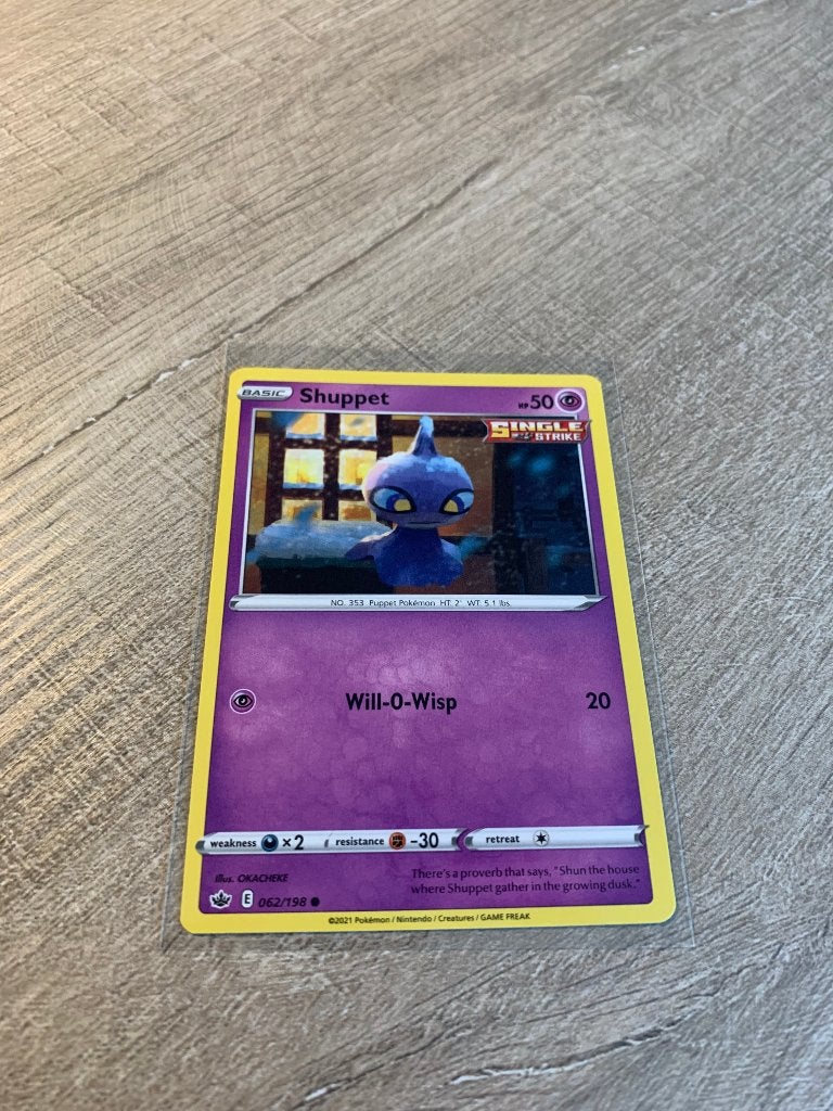 Shuppet 062/198 Chilling Reign - Pokémon Kaart, Ophalen of Verzenden, Nieuw, Losse kaart