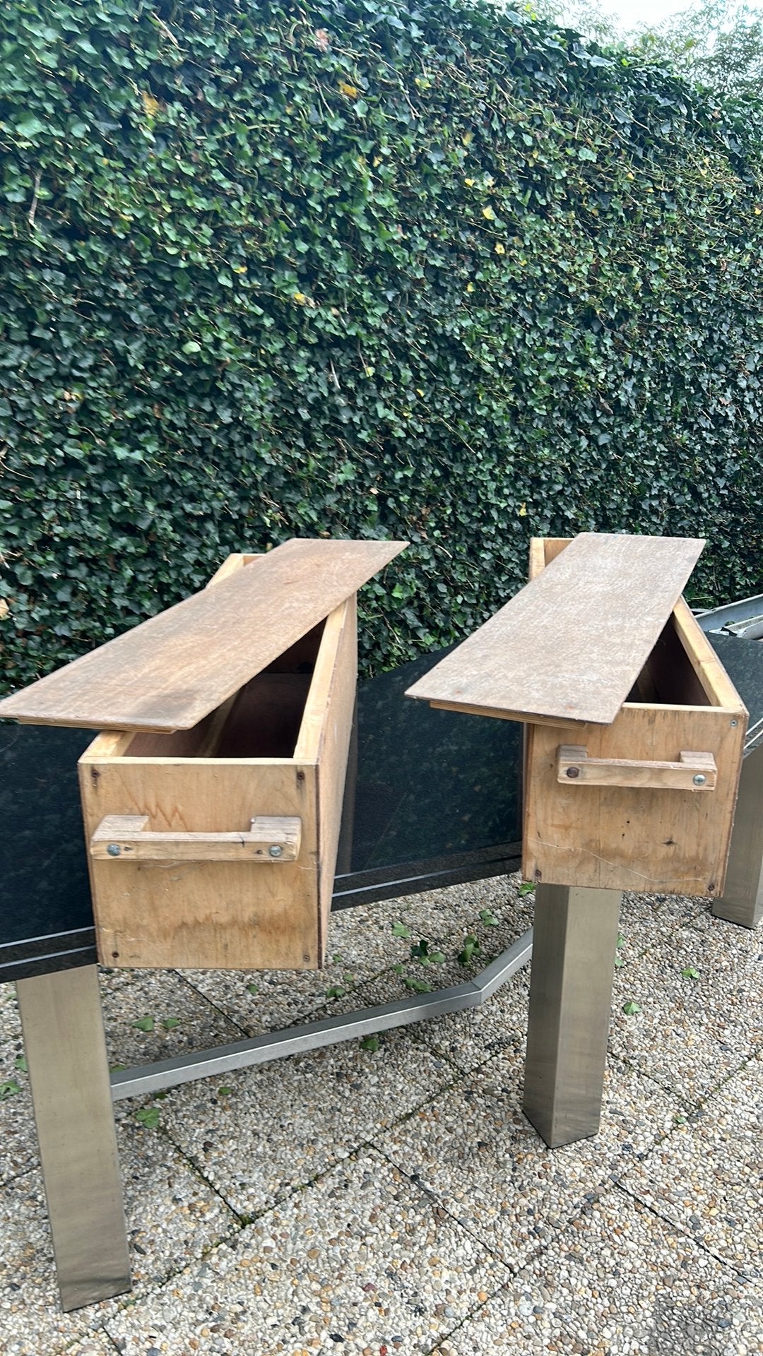 Houten kisten 2x . Maten zijn; l 122  ,  b 30. , h 30 cm, Dieren en Toebehoren, Ophalen, Gebruikt, Overige typen