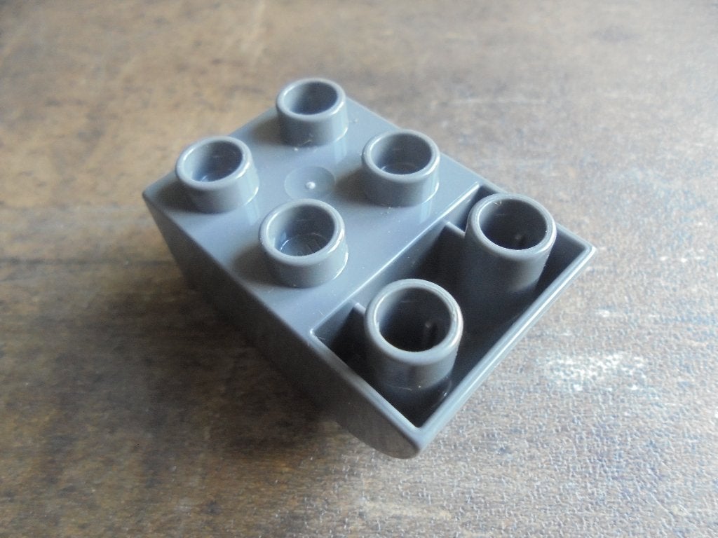 Lego Duplo Brick 2x3 Slope Curved Inverted (zie foto's), Ophalen of Verzenden, Gebruikt, Losse stenen, Duplo