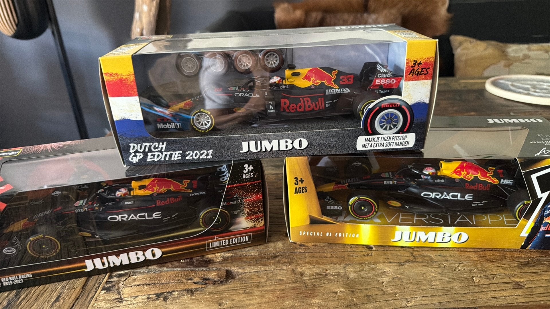 Max Verstappen jumbo auto’s, Ophalen of Verzenden, Nieuw, Bburago
