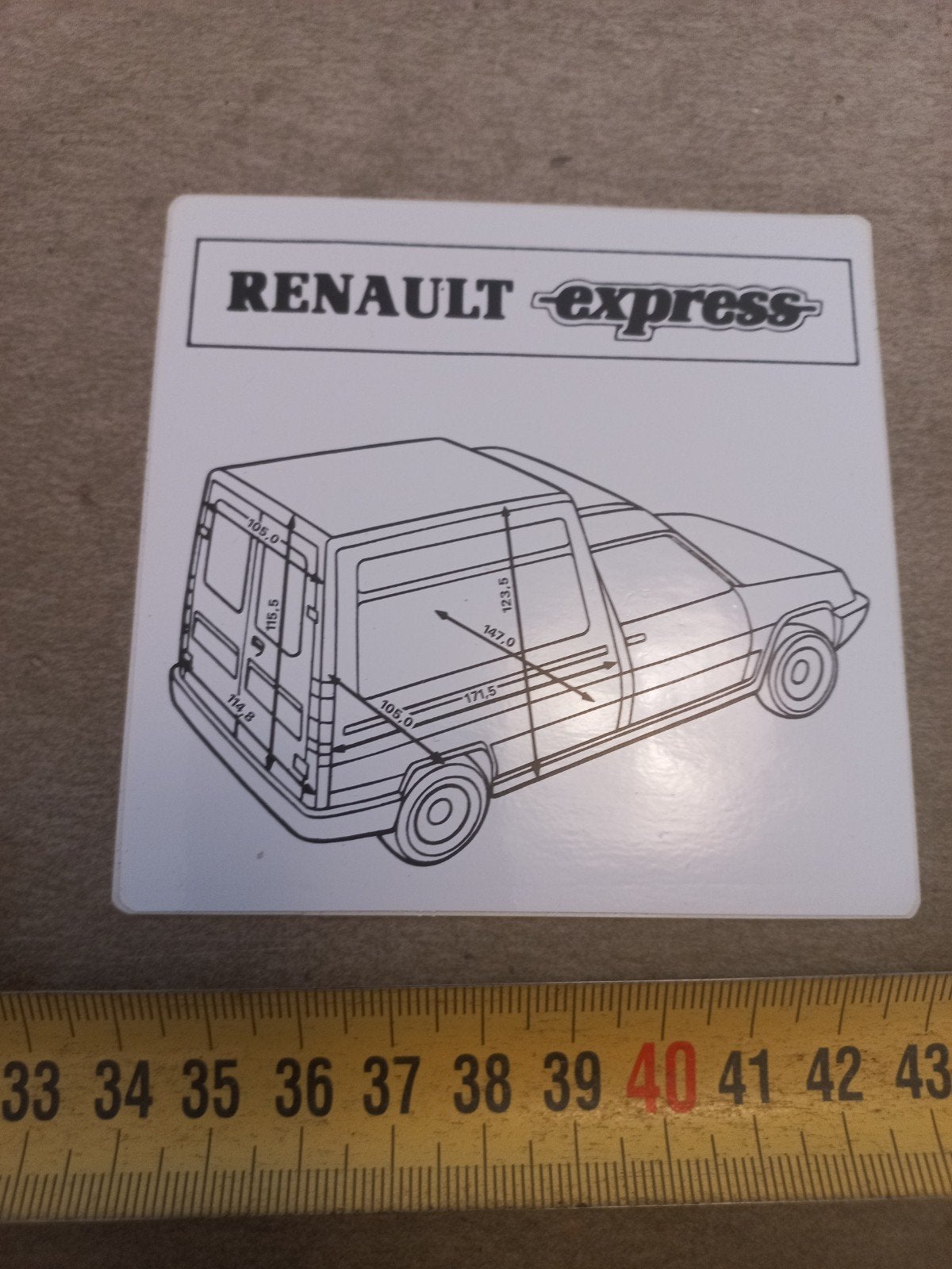 Renault Express onderdelen - Afmetingen, Ophalen of Verzenden, Gebruikt