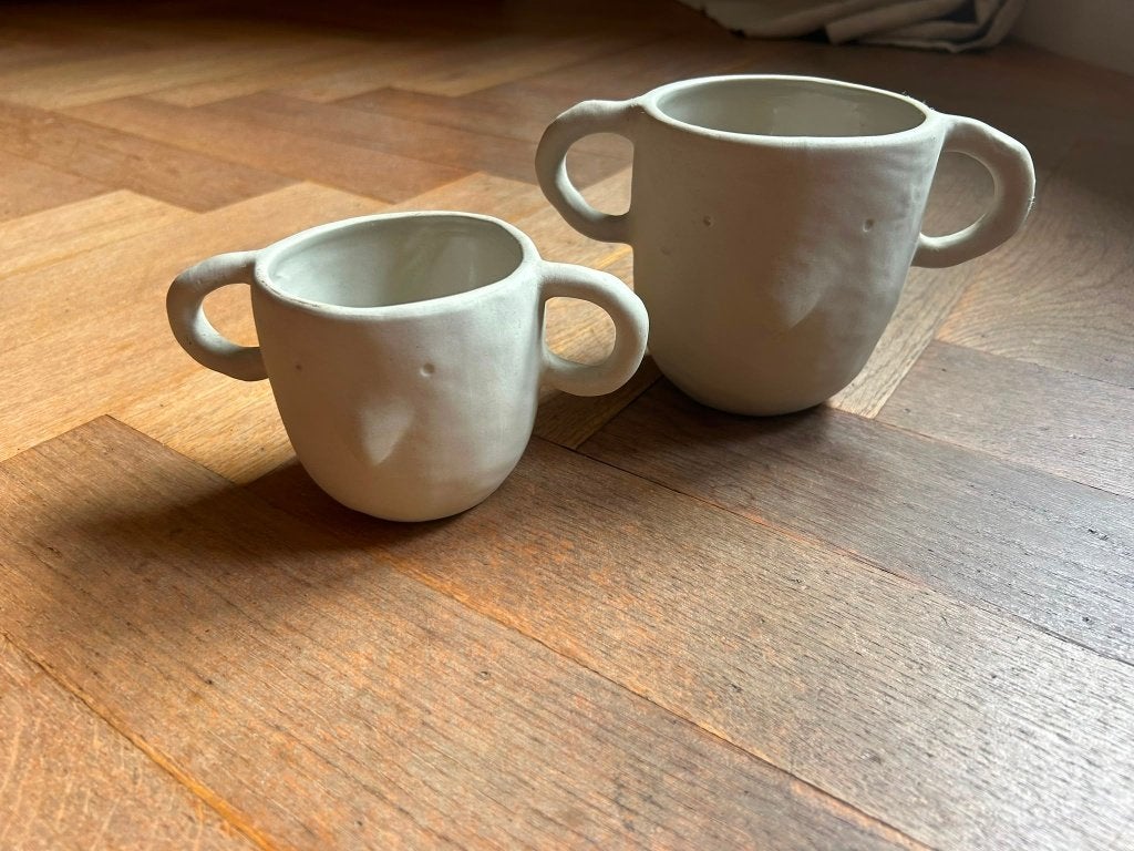 Set van 2 potten: L & kleiner - multifunctioneel, Rond, Binnen, Ophalen of Verzenden, Zo goed als nieuw