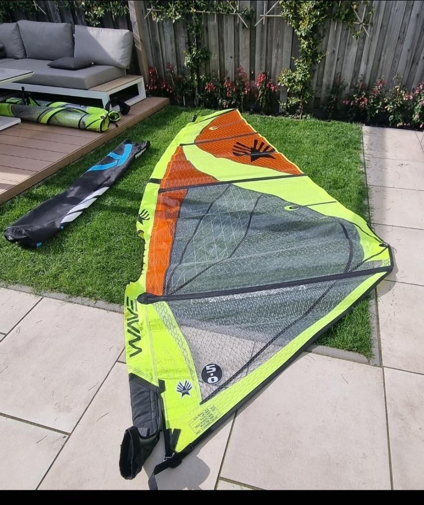 Ezzy wave 5.0, Watersport en Boten, Windsurfen, Overige merken, Gebruikt, 5 tot 6.5 m², Ophalen of Verzenden