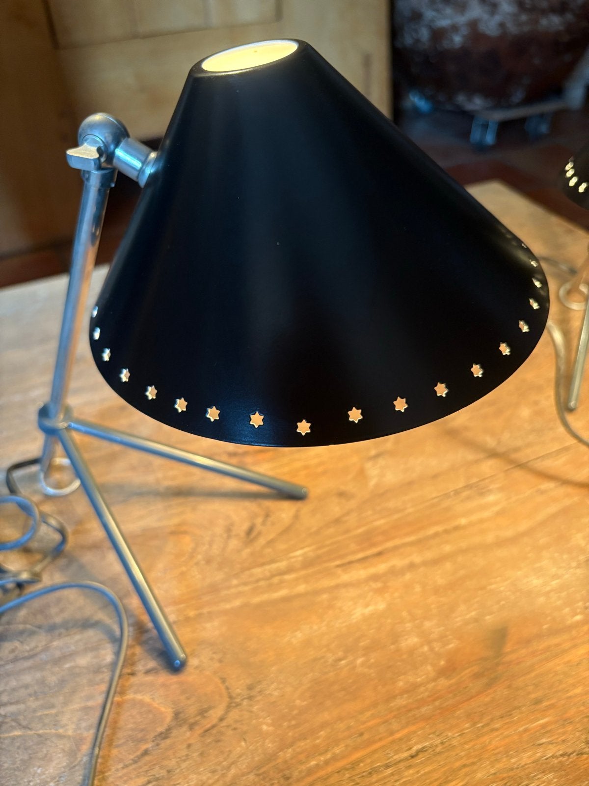 Vintage Hala Tafellamp Zwart, Antiek en Kunst, Ophalen of Verzenden